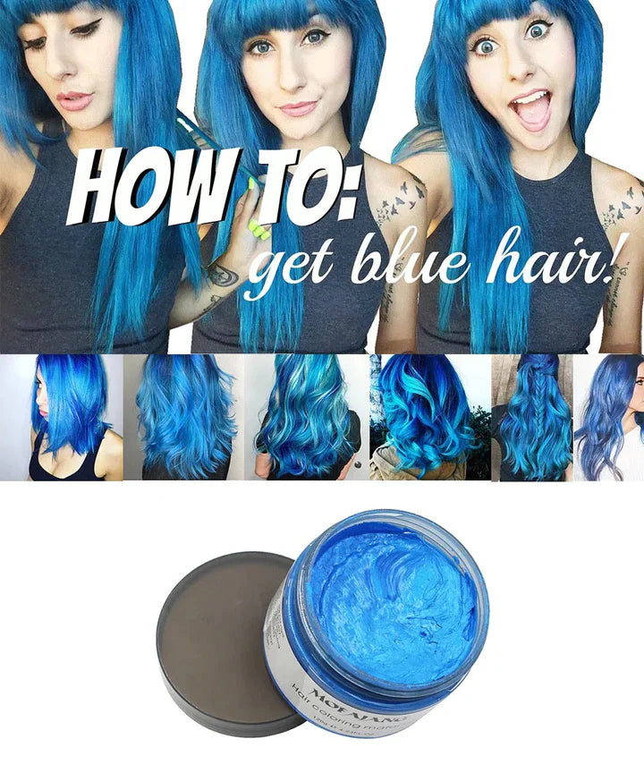 2 in 1 Stylish And Temporary Color Hair Wax