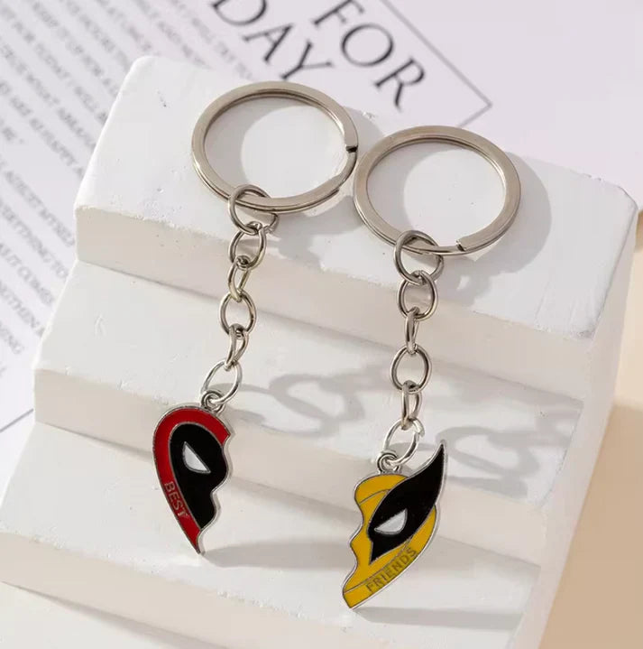 deadpool and wolverine best friends Necklace, Keychain & bracelet