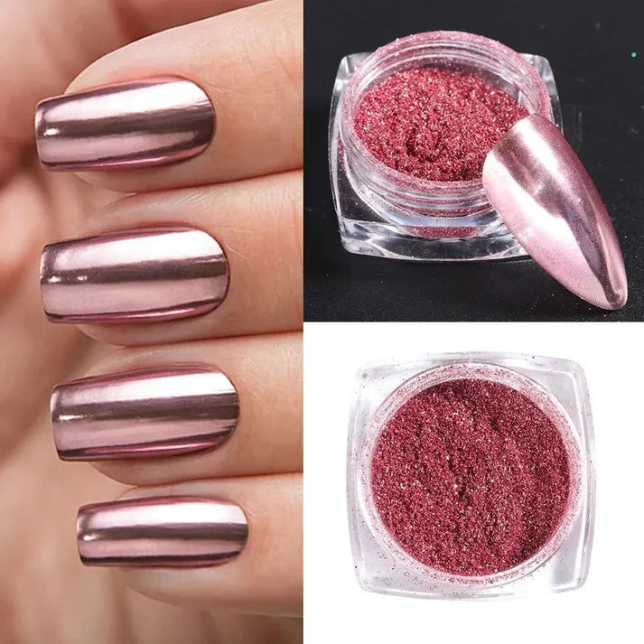 23 Colors Metallic Chrome Nail Powder